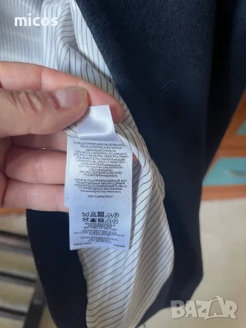 100 лв до 15.12!Brooks Brothers,оригинал,марково,фина вълна,тъмносиньо палто, снимка 13 - Палта, манта - 48245657