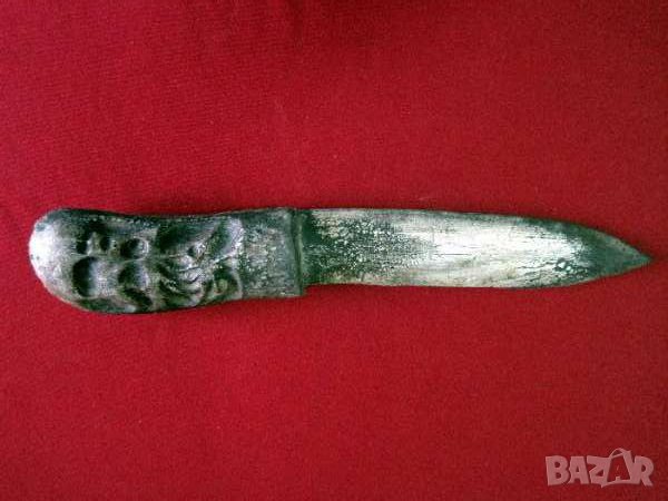 Зомби нож, кама, театрален, филмов реквизит от гума и дърво, снимка 3 - Други ценни предмети - 12863859