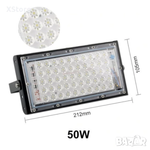 Дубай - LED прожектор 50W – мощно и икономично осветление, снимка 2 - Лед осветление - 51857704