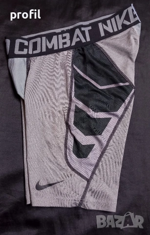 Nike Pro Combat Hypercool L къс мъжки клин, снимка 2 - Спортни дрехи, екипи - 54358999