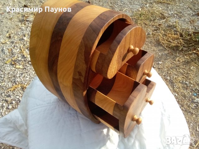 Кутия за бижута . Ръчна изработка . Нова ., снимка 4 - Бижутерийни комплекти - 38341176