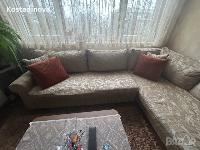 Продавам луксозен , поръчков диван с лежанка  260/195, снимка 3 - Дивани и мека мебел - 54319405