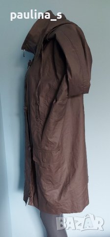 Ленено манто тип парка, с хастар "Ulla Popken" / голям размер , снимка 4 - Палта, манта - 42754089