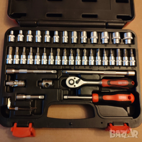 RS PRO гидория гедоре 1/4 drive 42части качествени вложки камъни комплект, снимка 2 - Гедорета - 52914874