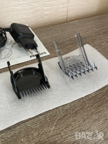 PHILIPS HC5612/15 Зарядно +3-бр номера за машинка, снимка 3 - Машинки за подстригване - 52303486