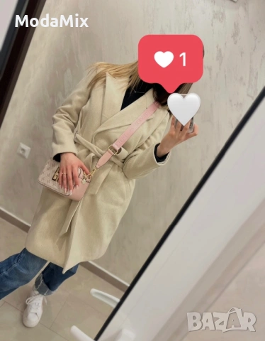 ✨ Уникално стилно палто + ПОДАРЪК колан 🖤✨ 