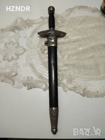 Кинжал хитлерийска свастика гравиран орел и счупен кръст, снимка 3 - Антикварни и старинни предмети - 50146690