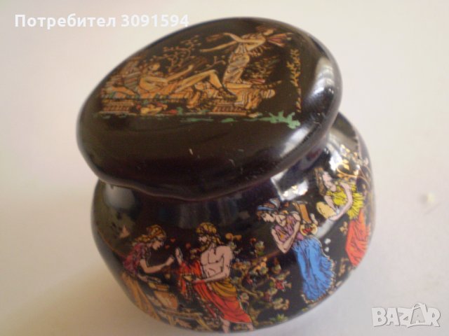 Кутия бурканче за крем мехлем керамика        , снимка 6 - Антикварни и старинни предмети - 35517574