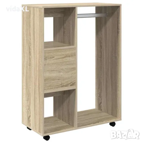vidaXL Гардероб, дъб сонома, 80x40x110 см, инженерно дърво, снимка 5 - Гардероби - 56147842