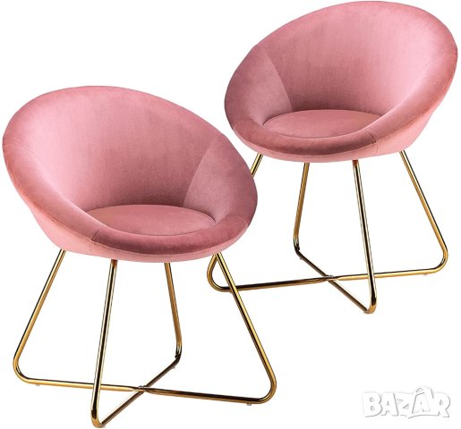Висококачествени трапезни столове NUREMBERG-PINK-2PCS