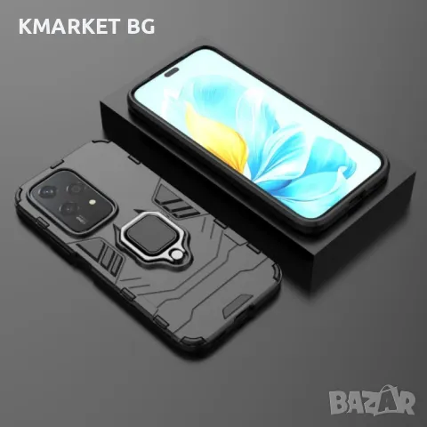 Honor 200 Lite 5G PC + TPU Удароустойчив Ring Holder Калъф и Протектор, снимка 4 - Калъфи, кейсове - 47752927