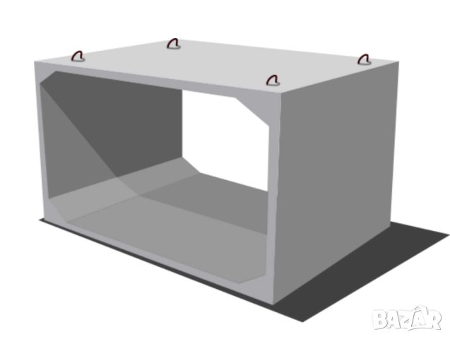 бетонна КАБЕЛНА  ШАХТА --правоъгълни капаци и шахти за Електро и телекомуникационни 