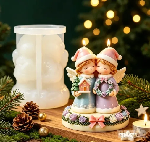 Молд коледни ангели, снимка 2 - Форми - 56436320