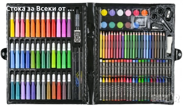 Комплект за рисуване от 150 части, снимка 3 - Ученически пособия, канцеларски материали - 52951935