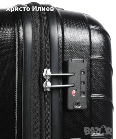 Твърд Куфар American Tourister Speedstar спинер на 4 колела 77cm цвят Черен, снимка 5 - Куфари - 49490537