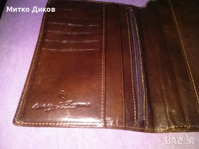 Портфейл марков на Castelijn Beerens 170х120мм естествена кожа с много прегради за карти, снимка 7 - Портфейли, портмонета - 47656441