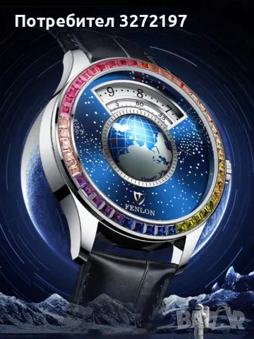 Fenlon Луксозен автоматичен механичен часовник,дизайнерски бизнес часовник, снимка 2 - Мъжки - 48114937