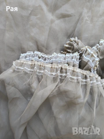 Тънко перде / завеса органза 3 броя , снимка 7 - Пердета и завеси - 51027192