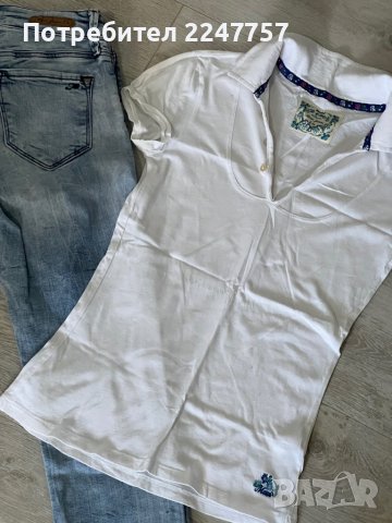 Дънки и тениска на Mavi Jeans размер XS, снимка 2 - Дънки - 37414152