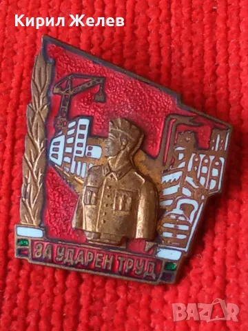 За УДАРЕН ТРУД Стара РЯДКА ЕМАЙЛИРАНА БРОНЗОВА СОЦ НРБ КОЛЕКЦИОНЕРСКА ЗНАЧКА 33497, снимка 9 - Колекции - 38970075