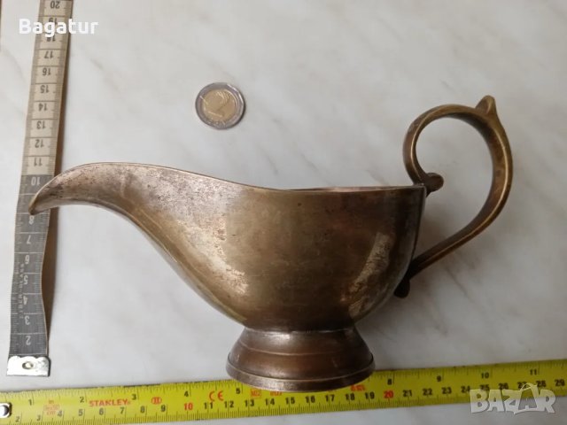 Сосиера арт деко бронз,масивна,бронзова каничка,, снимка 11 - Антикварни и старинни предмети - 47824191