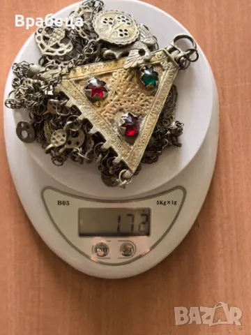 Възрожденски сребърен накит. Косичник, снимка 13 - Антикварни и старинни предмети - 50412551