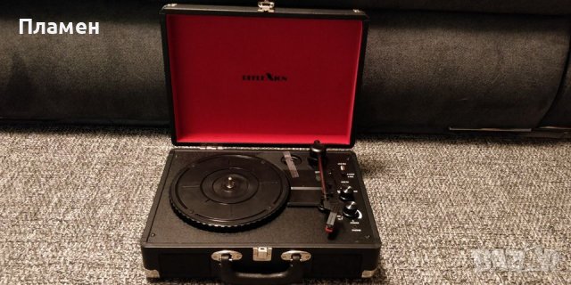 Ретро Грамофон с плочи Reflexion hif 1970 bt USB, 3,5 mm AUX-IN, BLUETOOTH, 2х24 W Размери (Ш / В / , снимка 2 - Грамофони - 38563504