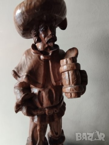 стара дървена статуетка, снимка 2 - Други ценни предмети - 42166109
