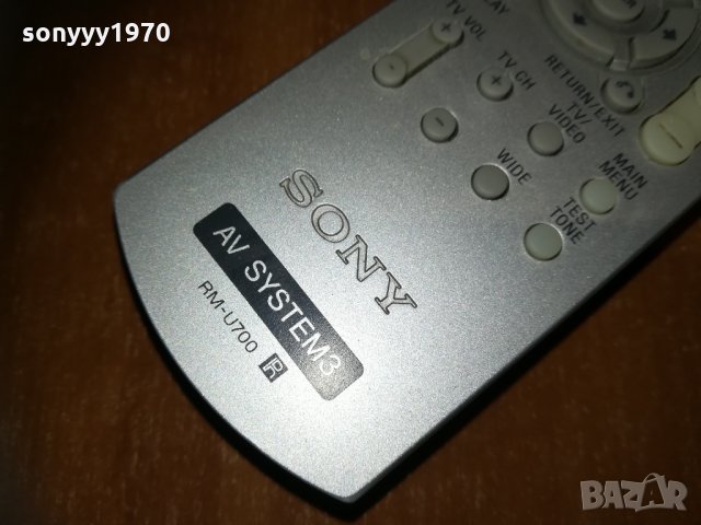 sony av system3 remote rm-u700 0301211536, снимка 16 - Други - 31287761