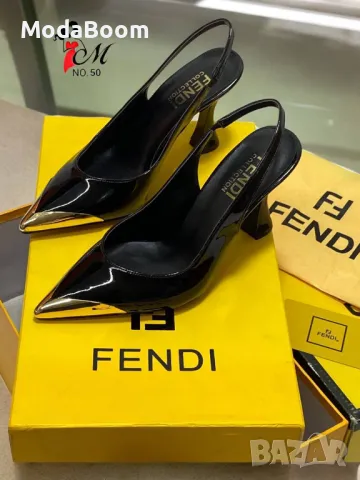 Fendi дамски обувки на ток Различни цветове , снимка 4 - Дамски елегантни обувки - 48826591