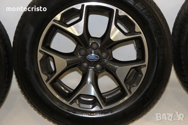 Алуминиеви джанти Subaru XV (2018-2026г.) 17 цола 5x100 56.1 Гуми 225 60 17 Michelin, снимка 6 - Гуми и джанти - 53933670