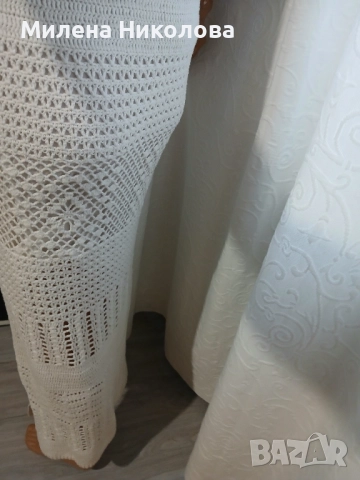 Дълга плетена рокля с подплата Mango , снимка 2 - Рокли - 52187407