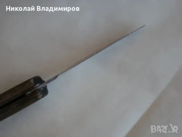 Нож стар майсторски КР български краче джобно ножче , снимка 4 - Ножове - 47584058