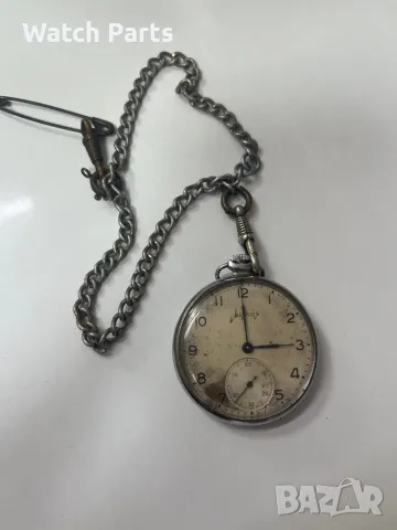 Механичен джобен часовник Мълния, снимка 4 - Джобни - 50230230