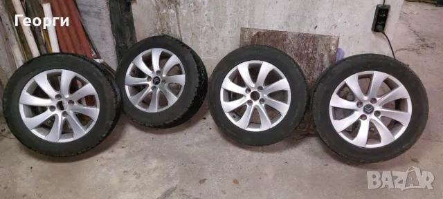 Продавам 4 бр.ал.джанти с гуми за Ситроен Пежо