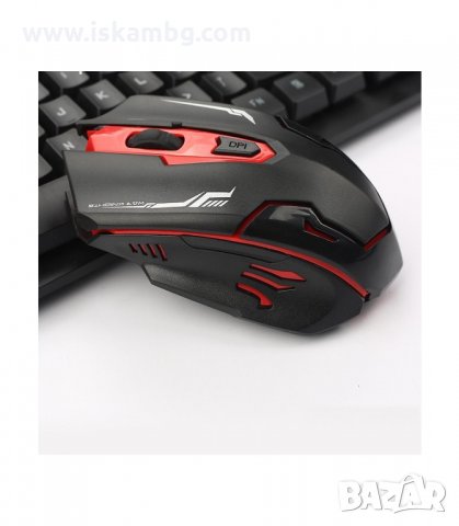 ГЕЙМЪРСКИ КОМПЛЕКТ БЕЗЖИЧНА КЛАВИАТУРА + БЕЗЖИЧНА МИШКА HK - код 6500, снимка 3 - Клавиатури и мишки - 33975809