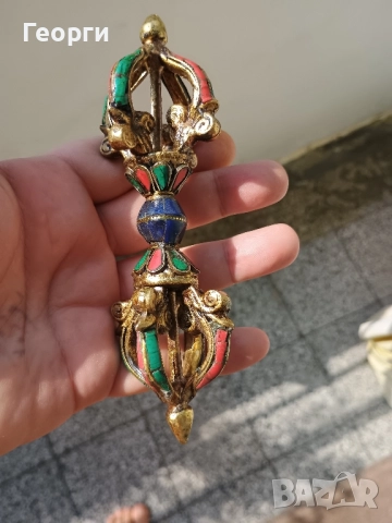 Красива бронзова варджа-387, снимка 6 - Колекции - 51613422