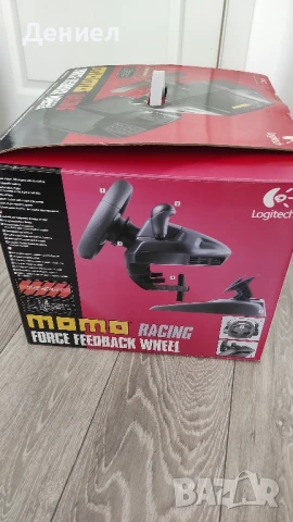 Кормило Logitech Momo Racing Force Feedback Wheel, снимка 3 - Клавиатури и мишки - 50908524