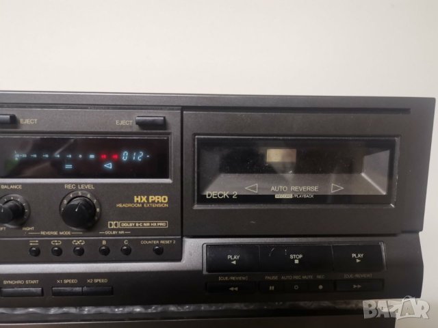 Касетен дек Technics RS 232 Всичко по дека работи. Свири и записва много добре, по капака отгоре има, снимка 2 - Декове - 44488118