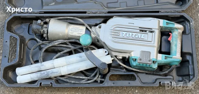 Къртач Total TH215456, 1700 W, 45 J, 110-120 V, 1400 уд/мин, 2 длета, Система HEX