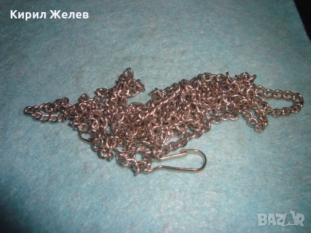 СРЕБРИСТА ВЕРИЖКА ПОДХОДЯЩА и за КЮСТЕК за ДЖОБЕН ЧАСОВНИК 27116, снимка 4 - Колиета, медальони, синджири - 34973004