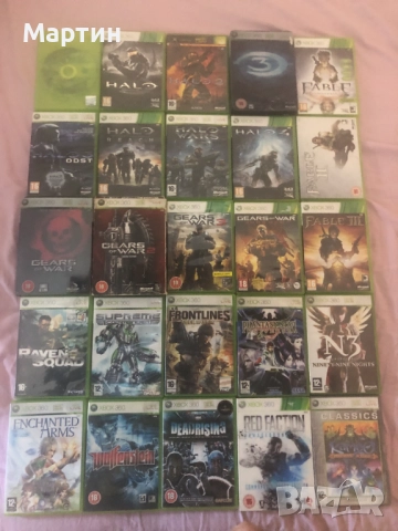 Продавам Xbox 360 игри – 33 броя  Част от игрите са steelbook издания и по-редки заглавия.