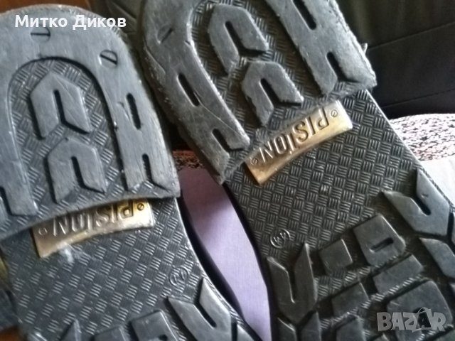 Piston маркови високи мотористки обувки отлични естествена кожа №44 стелка 285мм, снимка 14 - Мъжки ботуши - 42418481