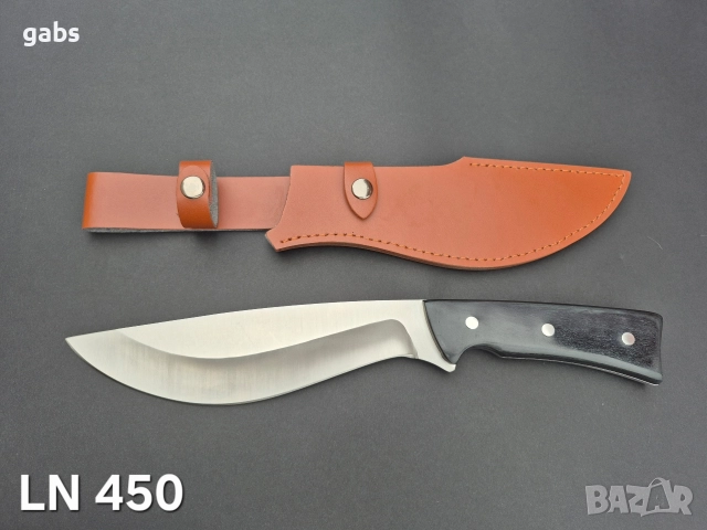 Уникален масивен ловен нож,фултанг с кожена кания,два модела, снимка 3 - Ножове - 52636230