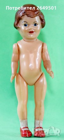 Немска Спяща кукла марка ARI August Riedeler 1950те, снимка 2 - Колекции - 34989251