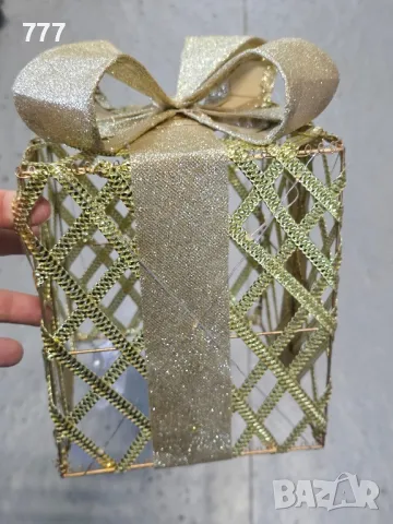 LED коледна декорация подаръци 