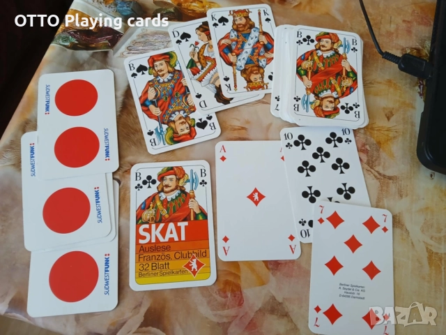 Стари карти за игра, оригинални немски, снимка 7 - Карти за игра - 50381520