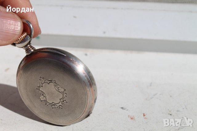 Швейцарски джобен сребърен часовник ''Zenith'' 52 мм, снимка 4 - Антикварни и старинни предмети - 38333626