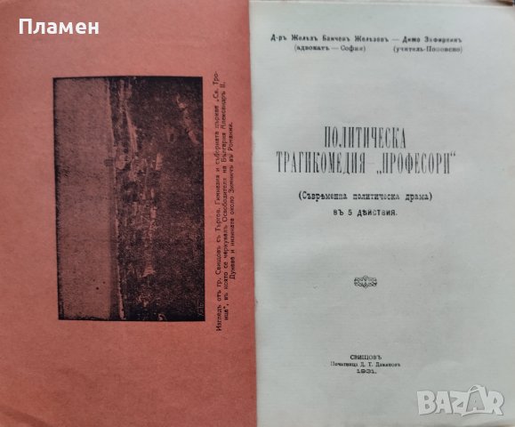 Политическа трагикомедия "Професори" Железъ Б. Железовъ, Димо Зафиркинъ, снимка 2 - Антикварни и старинни предмети - 42853252