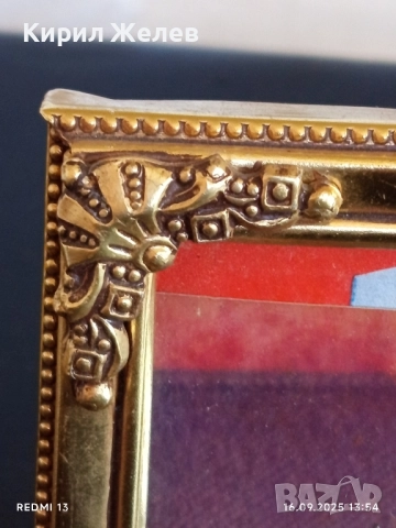 Метална красиво орнаментирана рамка за снимка 50485, снимка 3 - Декорация за дома - 51732366